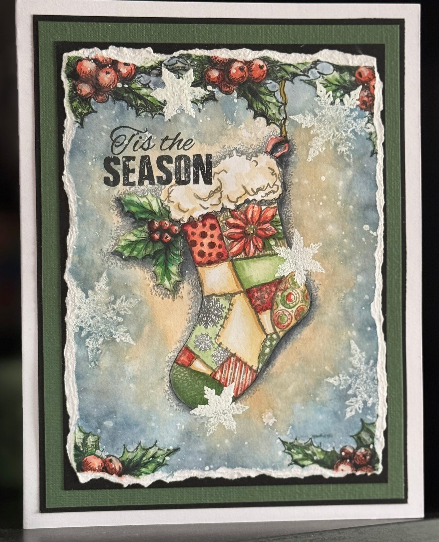 Yuletide Felicitations - A4 Photopolymer Stamp Set by Sheena