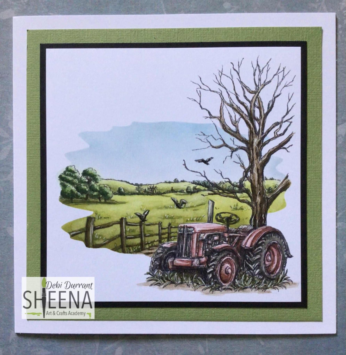 Advance Delivery! Create-A-Scene set of 2 A5 stamp sets with bonus aperture download: Field and Farrow & Trees and Meadows