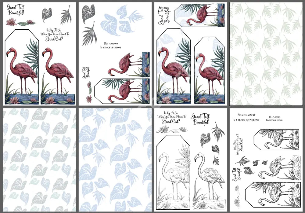 Feathers & Finery: An Exquisite Tag Ensemble Digital Image Suite