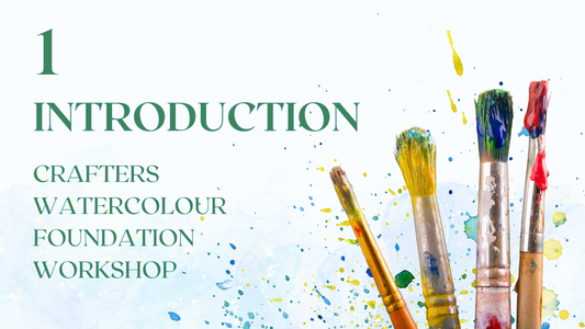 Watercolour For Paper crafters Foundation Workshop Video & Mini Digi Kit