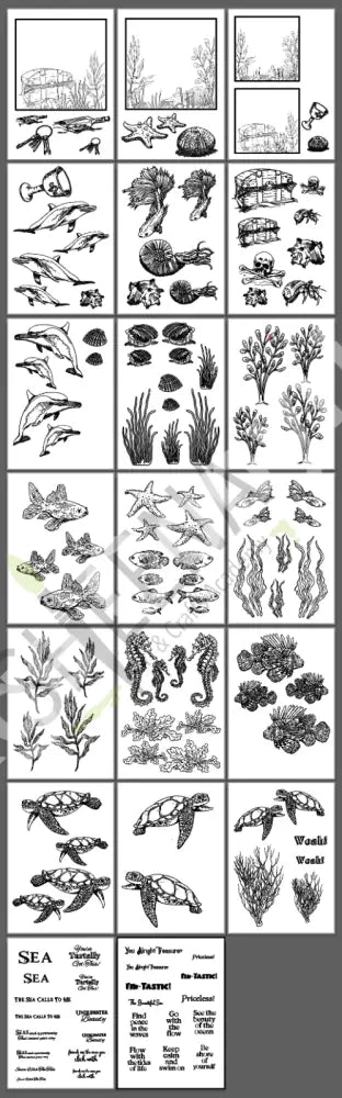 Oceans of Colour: The Complete Bumper Digital Undersea Craft Collection