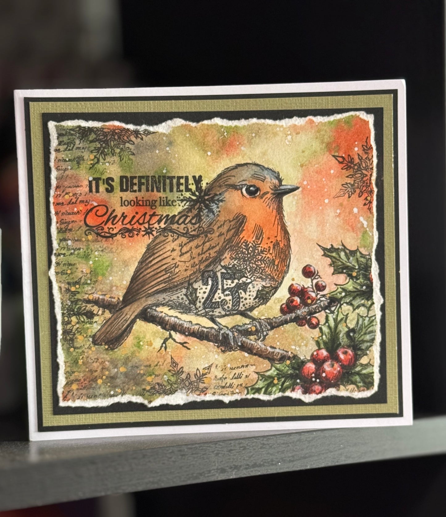 Yuletide Felicitations - A4 Photopolymer Stamp Set by Sheena