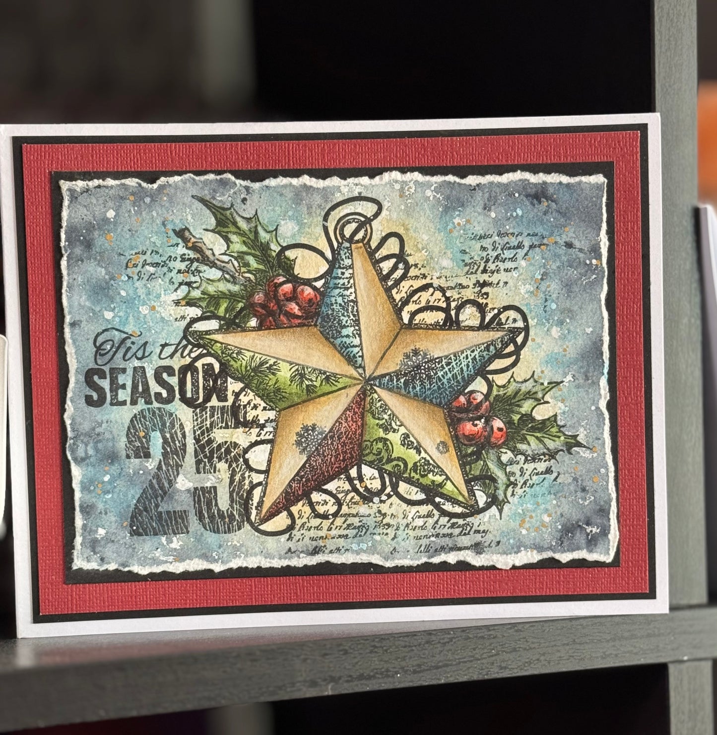 Yuletide Felicitations - A4 Photopolymer Stamp Set by Sheena