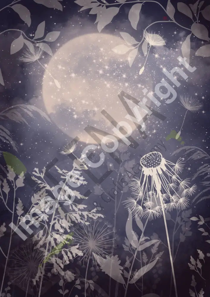Bella Luna Backing Papers – Enchanted Moonlight Collection (12 Designs)