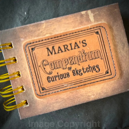 Compendium of Curious Sketches - a7 pre shadow printed mixed media sketchbook