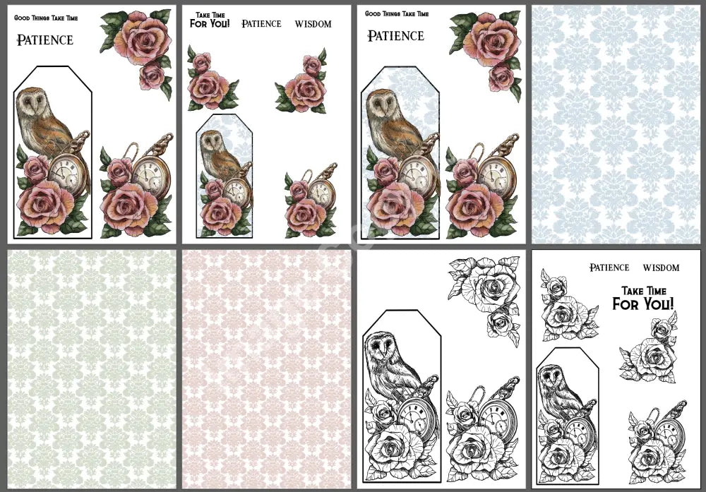 Feathers & Finery: An Exquisite Tag Ensemble Digital Image Suite