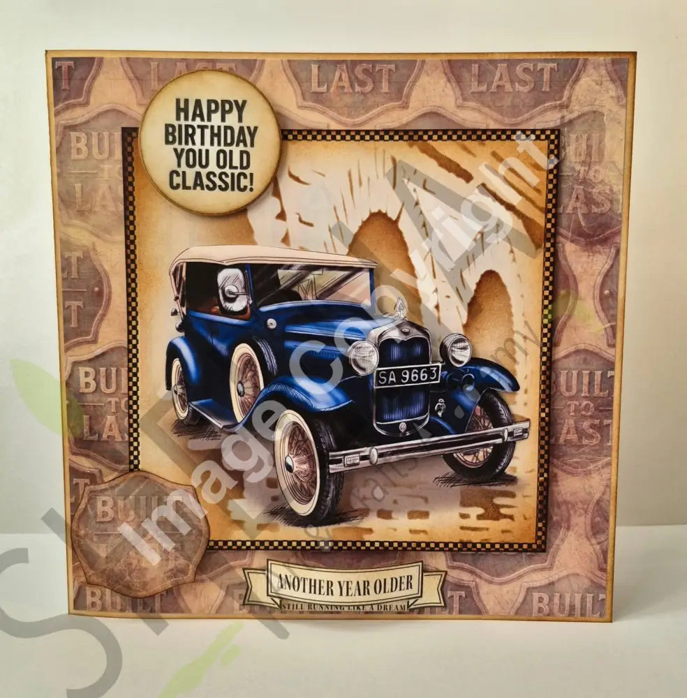 Garage Grunge:Tooled Up! Digital stamp topper and paper collection.